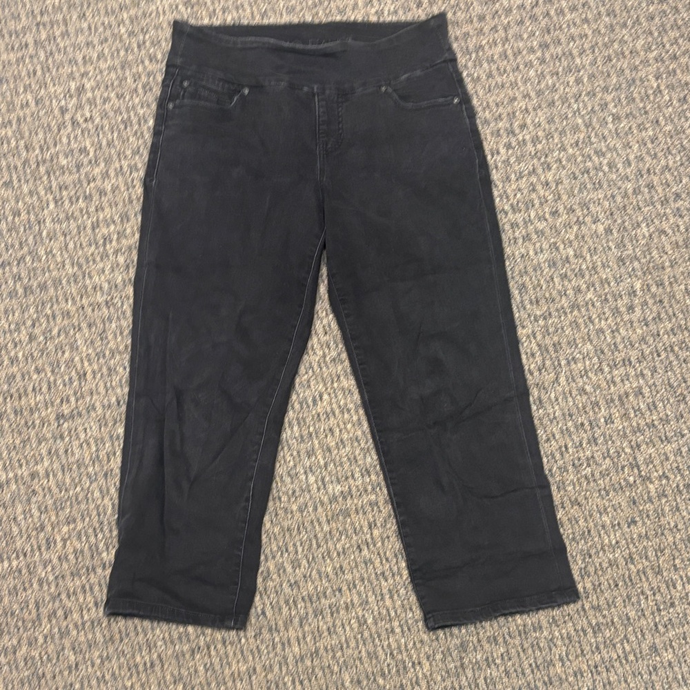 Jag Jeans Classic Fit in Charcoal Kapri pull on fit